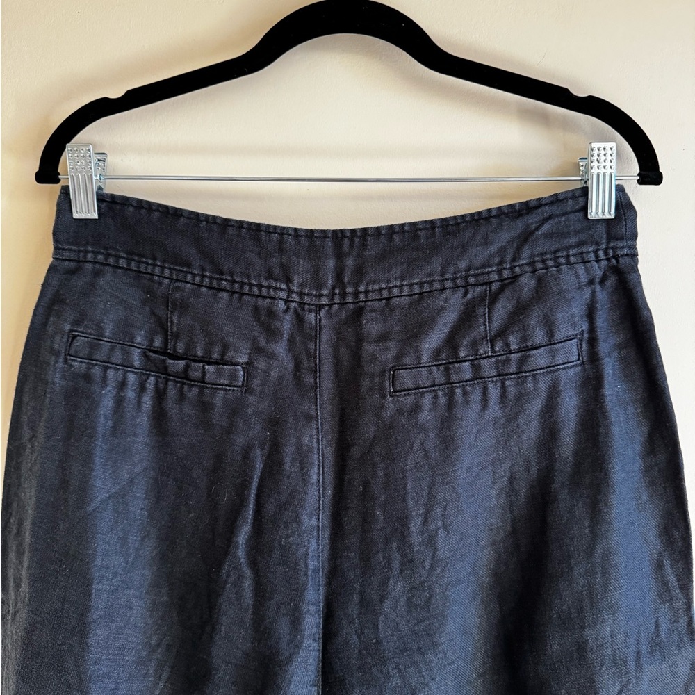 Halston Heritage Charcoal Linen Trousers - Picture 6 of 7